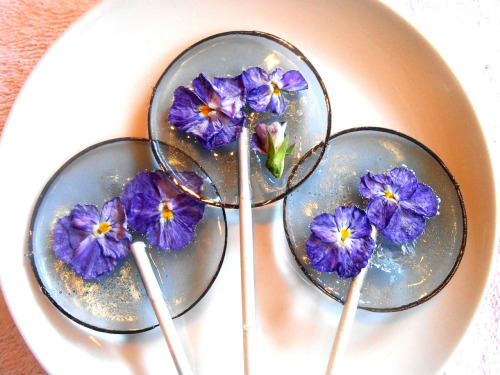 culturenlifestyle: Ethereal Lollipops Hold Edible Flowers Inside Pittsburg-based boutique Sugar Bake