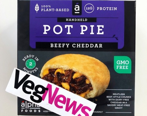 When you get a sneak peek at Alpha Foods’ new line of vegan pot pies (coming soon to stores like Wal