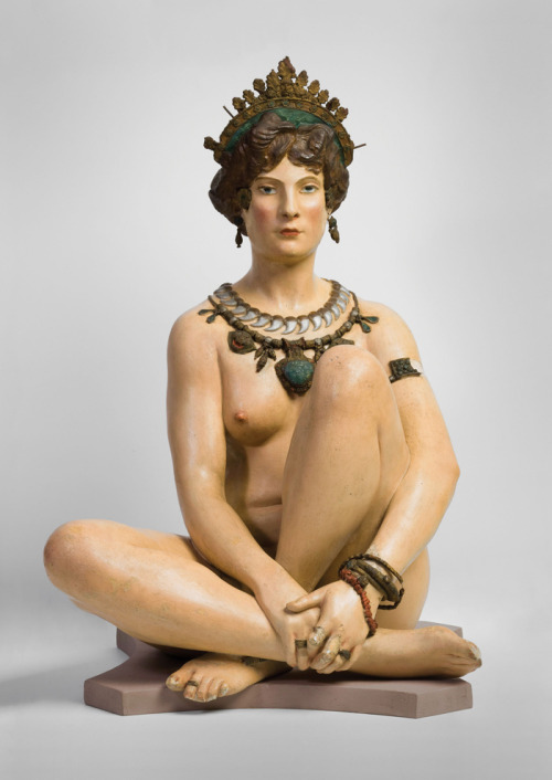 Corinthe by Jean-Léon Gérôme. French, 1903. Painted plaster. In the Musée d’Orsay. 