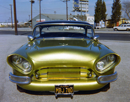 The BuSonic restyled by John Schott, repainted by Larry Watson Custom 1955 Buick Century 2-door Rivi