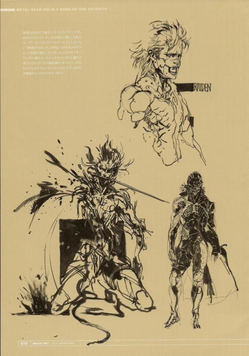 hypocriticalasshole - MGS4 Raiden Concept art. The top image is...