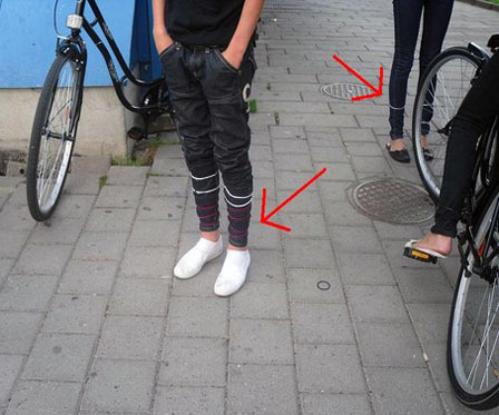 rubber band jeans trend