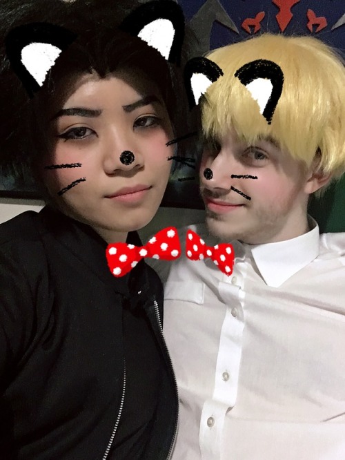 A gross misuse of cute filters.[ Akira: @traxicat | Ryo: @joshhanlonpk ]