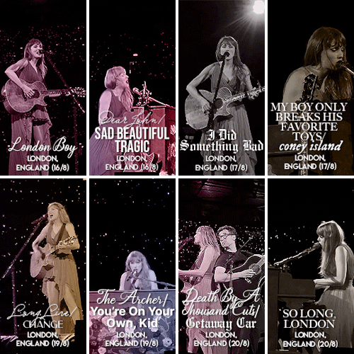 Surprise Songs On The European Leg Of The Eras Tour (x)