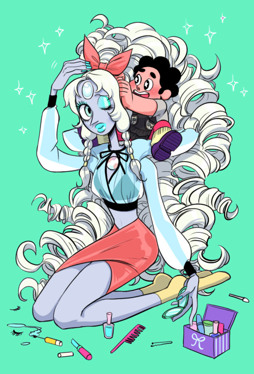 c2ndy2c1d:  More fashion fun with Steven but this time with more fusions~  fusion babes~ ;9