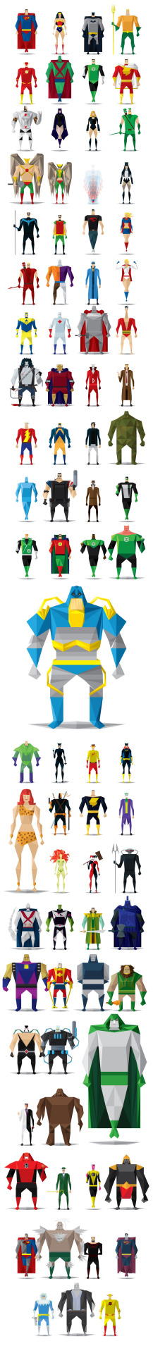 extraordinarycomics:  The Dc Universe by Thiago Ramon &amp; Studio Marrom.