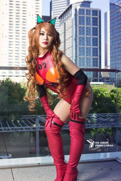 Twee Nee as Asuka Langley (Evangelion) Costume was based off of a figurinePhoto by 6 Sided Prod