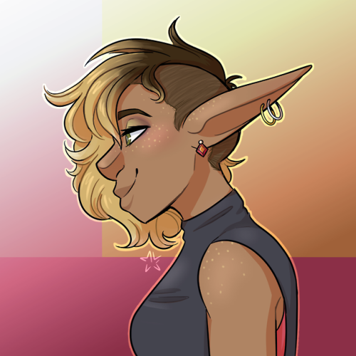 hiddeninmyhoodie: Hi I fucking love Lup [image description: a drawing of Lup from the chest up, in p