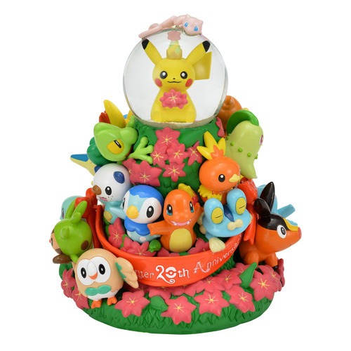 Images from the Exclusive Pokémon Center 20th Anniversary  Snow Globe Figurine. The Snow globe will 