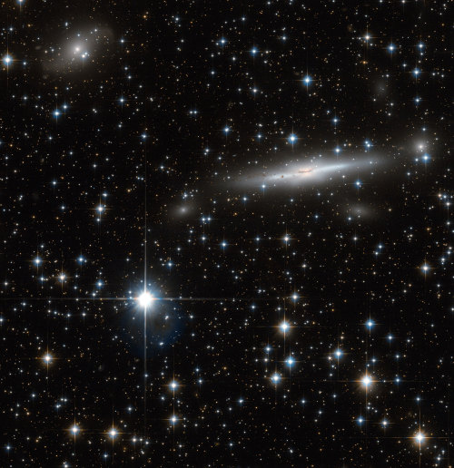 Hubble Focuses On the ‘Great Attractor’ |
A busy patch of space has been captured in an image from the NASA/ESA Hubble Space Telescope. Scattered with many nearby stars, the field also has numerous galaxies in the background.
Located on the border of...