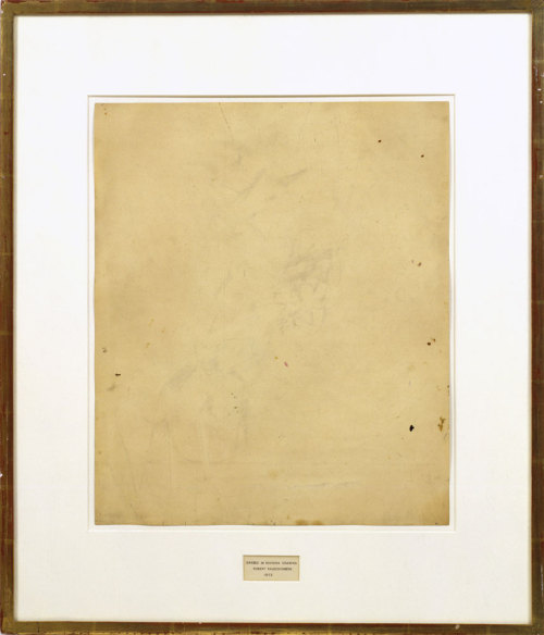 wildprayer:Erased de Kooning by Robert Rauschenberg