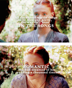 fat-walda:  sansa and brienne + parallels