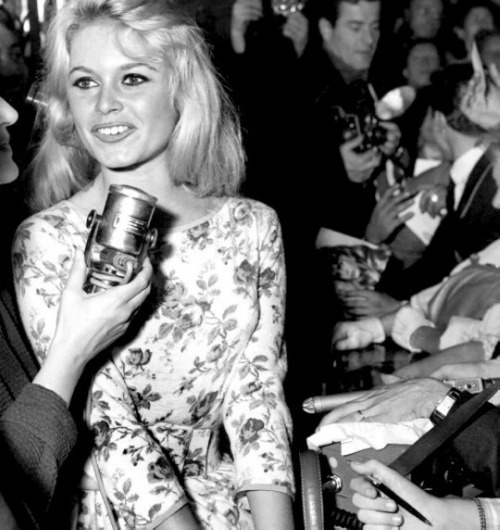 Brigitte Bardot at a film premiere, 1957