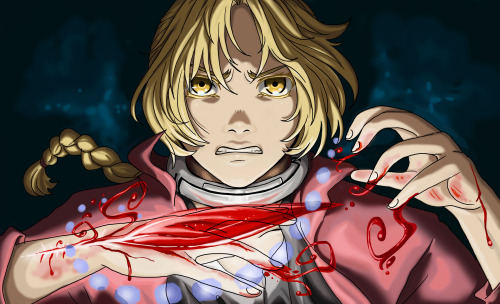 lettherebedoodles:   Fullmetal Wonderland…   So, I started watching Deadman Wonderland the other day, and unfortunately, in my current FMA:Brotherhood obsession, all I could think was “Edward would make a kick-ass deadman…” So here’s my FMA/Deadman