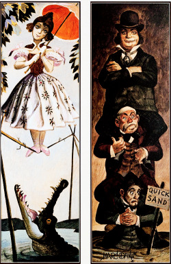 funrussell:  kezzical:  melissasoup:  vintagegal:  Disneyland’s Haunted Mansion stretching portraits- design and concept art by Marc Davis (via)  Oh my god, these used to be at Disney World too (idk if the Haunted Mansion is still there?), and their