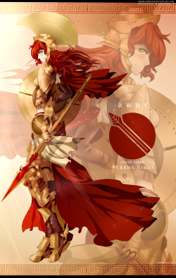 xlthuathopec:  RWBY - Battle Armor - Pyrrha by dishwasher1910 Permission was granted by the artist to post this work.