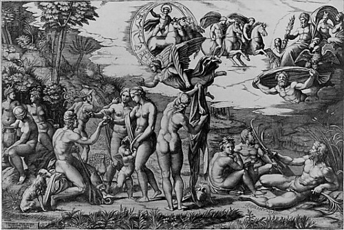 The Judgment of ParisMarcantonio Raimondi (after Raphael)ca. 1510-20Engraving