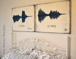 just-a-love-letter-away:  That is so cool. It’s the sound waves of them saying I do. Holy crap. 