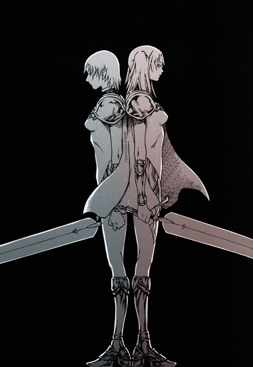fuckyeahclaymore:  No. 2 Rafaela + No. 1 Luciela    