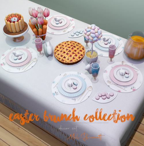 EASTER BRUNCH DECOR SET (Patreon Early Access)Info:Decor7 new meshesAll LODs.Base game compatible .R