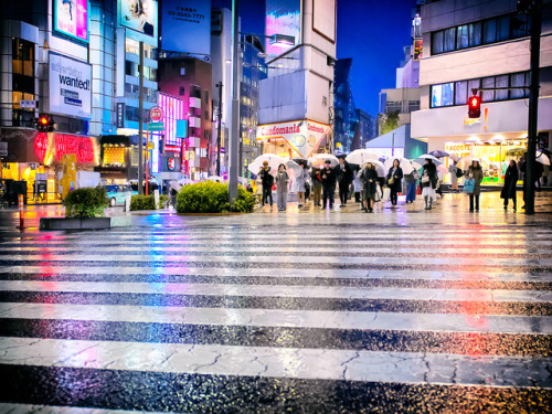Porn Pics tokyo-fashion:  Rainy night in Harajuku last