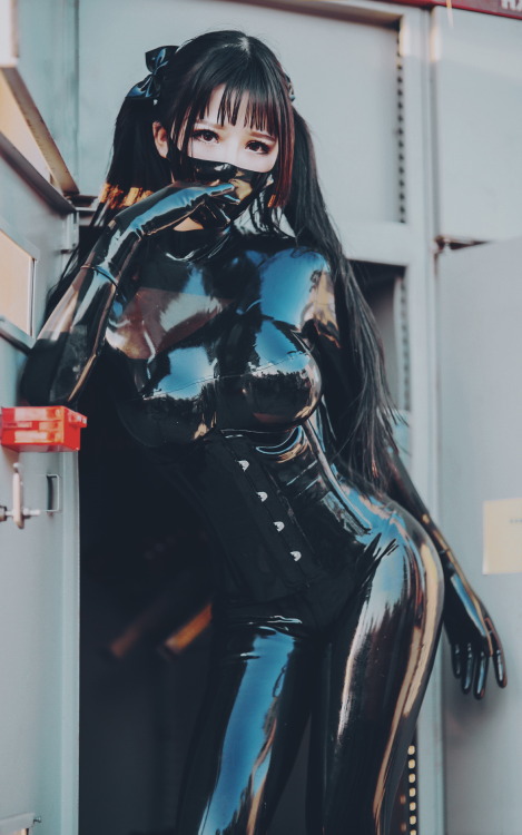 shiny catsuit