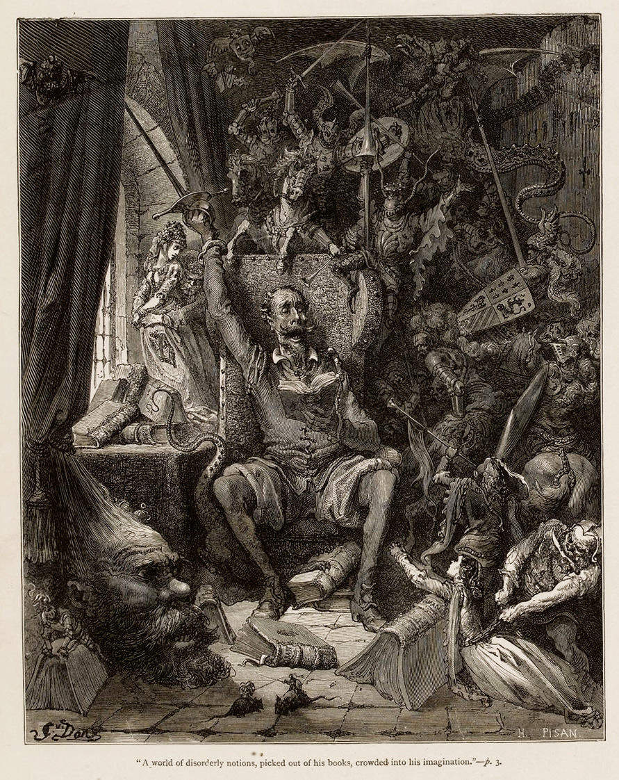 Gustave Doré (1832-1883), “The History of Don Quixote” by Miguel de Cervantes, 1863
Source