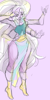 crimpeekodraws:  Opal sketch