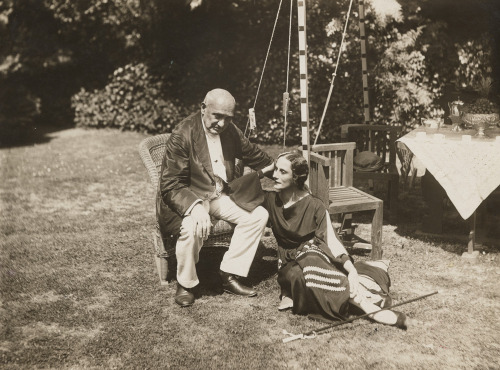 barcarole:Anna Pavlova and Enrico Cecchetti at Ivy House, 1927.  