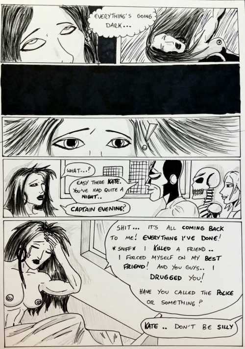 SYMBIOTE SURPRISE page 11  Kate awakens in the Fortress of Evening surrounded by friendly faces. The reality of what she has done* is crashing in. D’awww, they’re all so NICE!  *Kate Five vs Symbiote Chapter 1 cyberkitten01.deviantart.com/gallery