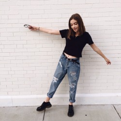 sprouhty:  just taking pics in front of a cool wall, the usual