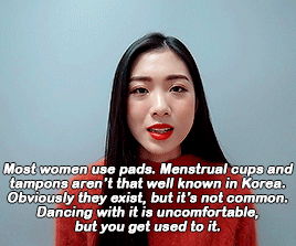 dazzlingkai:  Park Soobin talks about how idols deal with periods 