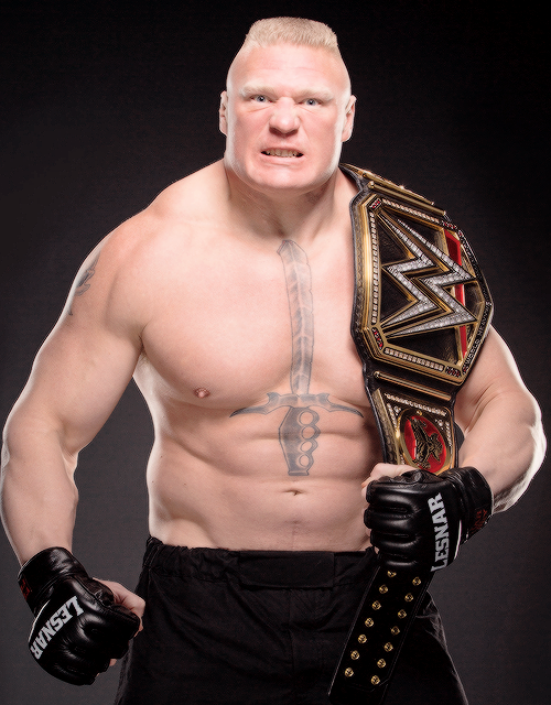 brayswyatts:  brock lesnar + wwe world heavyweight championship