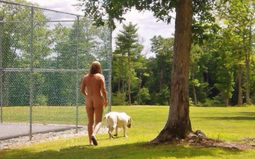 priscillastuff: Nudists and Pets – Aside from their love of their spouse/significant