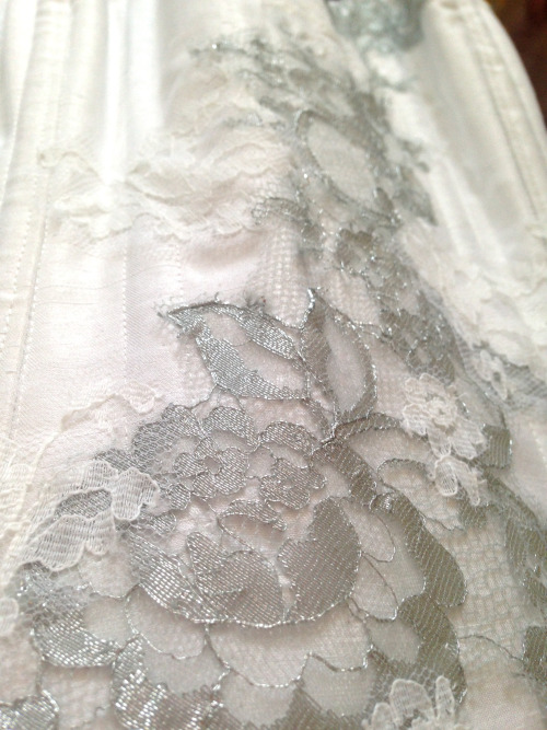 I’ve been working on another Bridal piece, so here’s a close up of the lace until I’ve finished all 