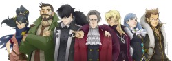 georgialeflayart: Edgeworth’s Squad Goals, all aged to match the current timeline. *sweats nervously* MAKE ACE INVESTIGATOR 3 CAPCOM. DO IT. *slams fist* I NEED THE FAN SERVICING. I think this is the longest I’ve worked on a picture, I think I put