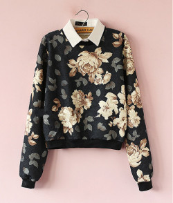 casualdorkpatrol:  ❀Floral Pullovers❀X X  discount code: softcoos 