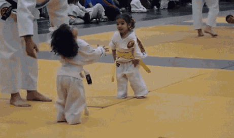 how2beadad:The “Kill ‘em with Cuteness” school of martial arts.