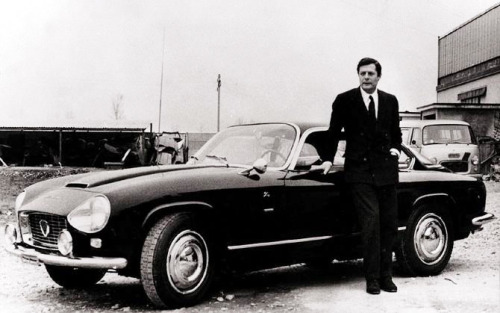 Elio Zagato, Lancia Flaminia Supersport, 1964. Italy. Jean Paul Belmondo, enjoying Dolce Vita and th