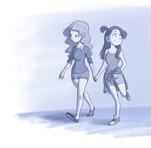 XXX wholesomeyuri:  ✧･ﾟ: *✧ Handholding photo