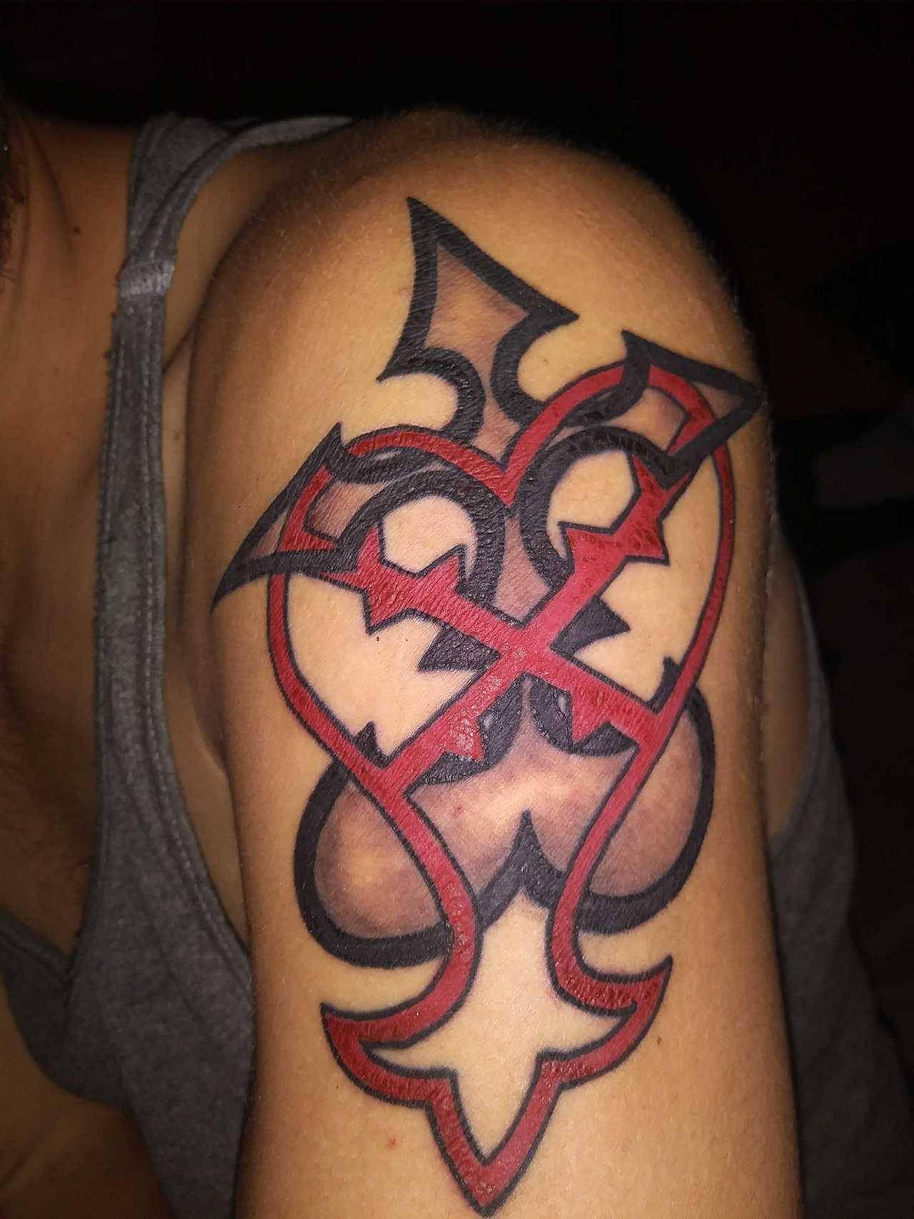 Kingdom Hearts Heartless Tattoo  Kingdom hearts tattoo Heart tattoo  Tattoos