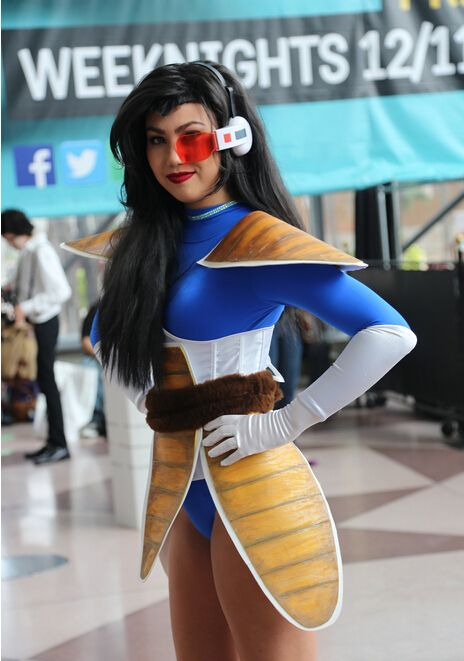 while looking up dragon ball Z scouter picks I came across a lot of cute girls cosplaying as Vegeta.