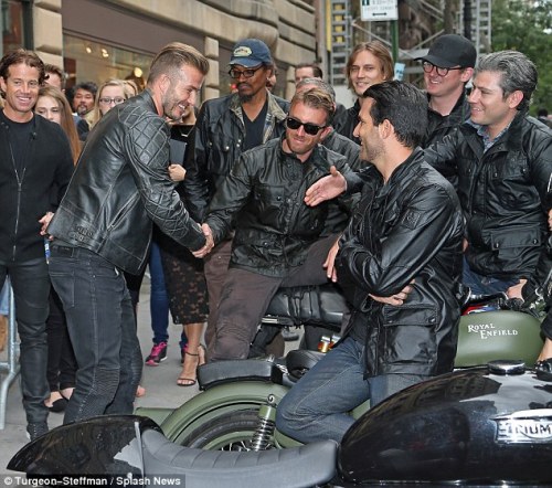 David Beckham - biker version