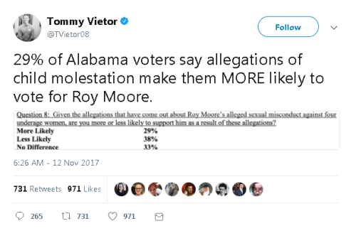 Note to any sane person living in Alabama:LEAVE. LEAVE NOW.Take only the children.  (No, seriously, 