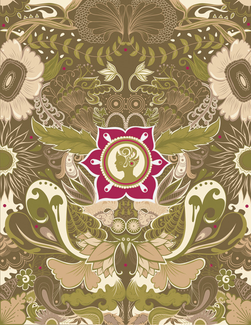 renataowen:  Tropical Pattern of Indonesia. The favorite artwork that I made so far…
