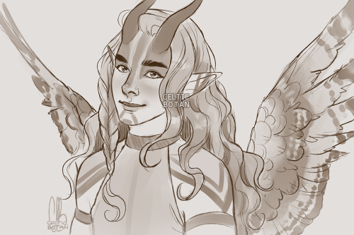 apollo-devotee:More Ko-fi sketches for lovely @wishingformemoria​ , of her Dragon Prince OCs and the