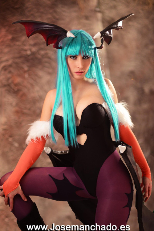 Porn photo kosplaykitten:  Morrigan Cosplay from Darkstalkers