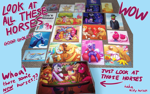 HORSECON HYPE I’ll be at Bronycon 2014 all three days at Booth number #415! Be sure to stop by and take a look at everything I’ve got! Really like ‘All Aboard’? Pick up a print of big mac and the train pony crew to show you liked