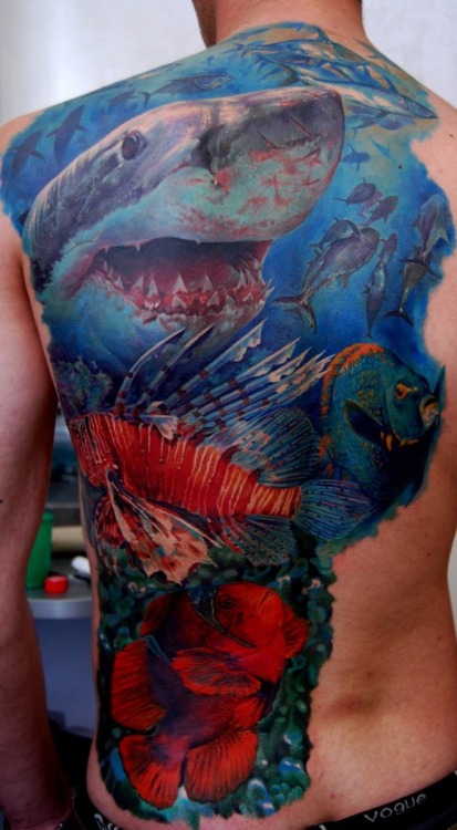 thestarlighthotel:  Tattoos by Dmitriy Samohin 