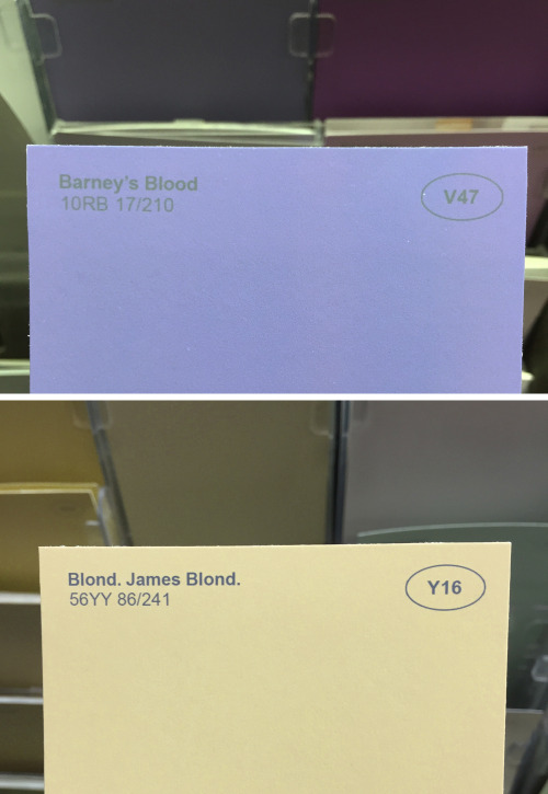 Sex obviousplant:  Renamed paint colors.   Ha! pictures